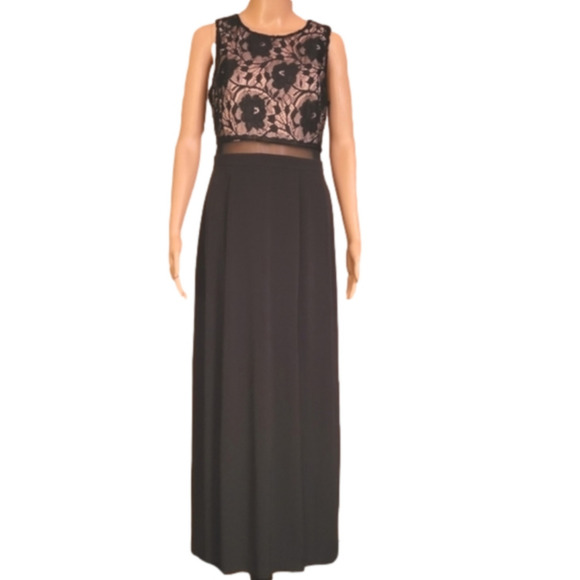 ENFOCUS STUDIO ankle length black & cream dress. Size 12. EXCELLENT CONDITION! - Picture 3 of 5